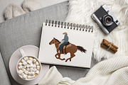 Abstract cowboy clipart, a Person Illustration by ApetekMarket (Thumbnail 8 of 8)