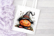 Whimsical Halloween Pumpkin Clipart, a Seasonal Illustration by Canvas Craft (Thumbnail 8 of 10)