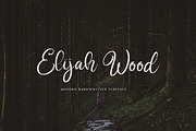 Elijah Wood, a Handwritten Font by HaKi Studio (Thumbnail 1 of 5)