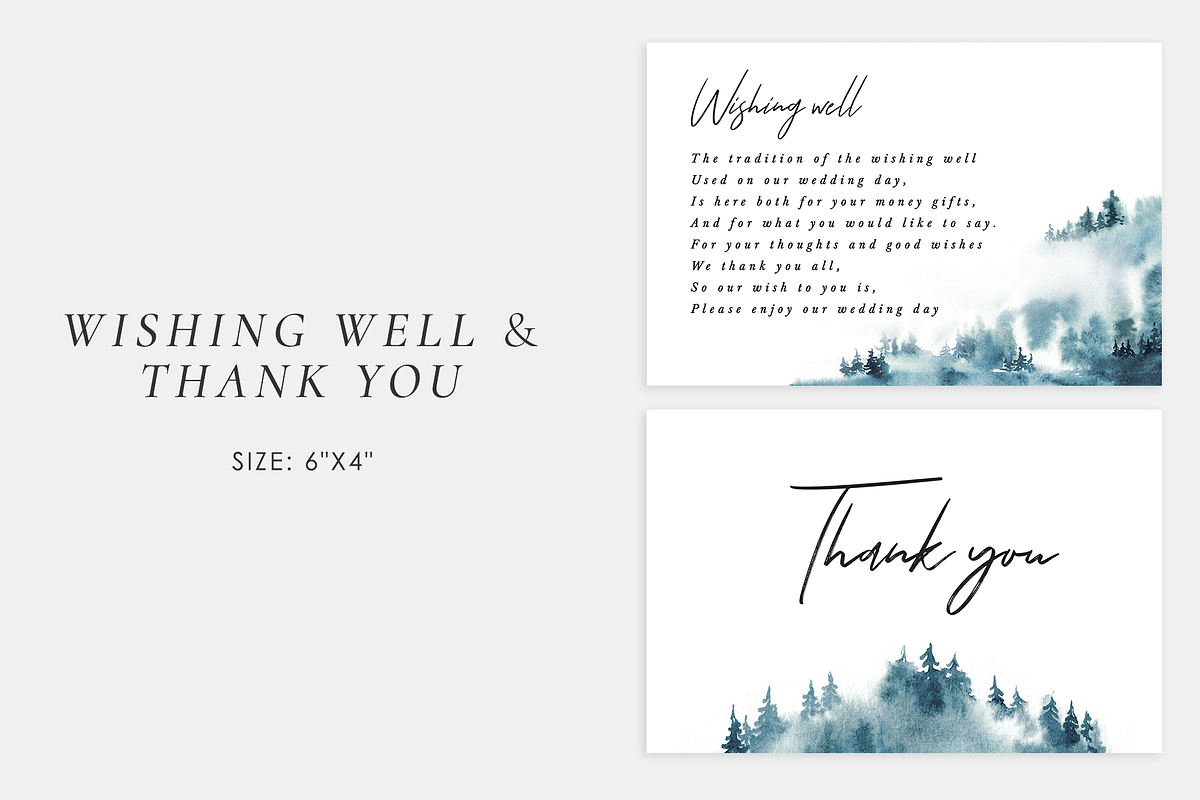 Chill forest - wedding set, an Invitation Template by Helen Halik art (Photo 4 of 10)