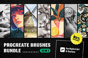 12-in-1 Procreate Brushes Bundle, a Brush Add-On by pixelbuddha.net (Thumbnail 1 of 15)