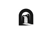 Waterfall Arch Landscape SVG Bundle, an Illustration by jahid234 (Thumbnail 2 of 31)