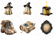 Beige & Black Halloween Clipart, an Illustration by DreamPrint404 (Thumbnail 2 of 5)