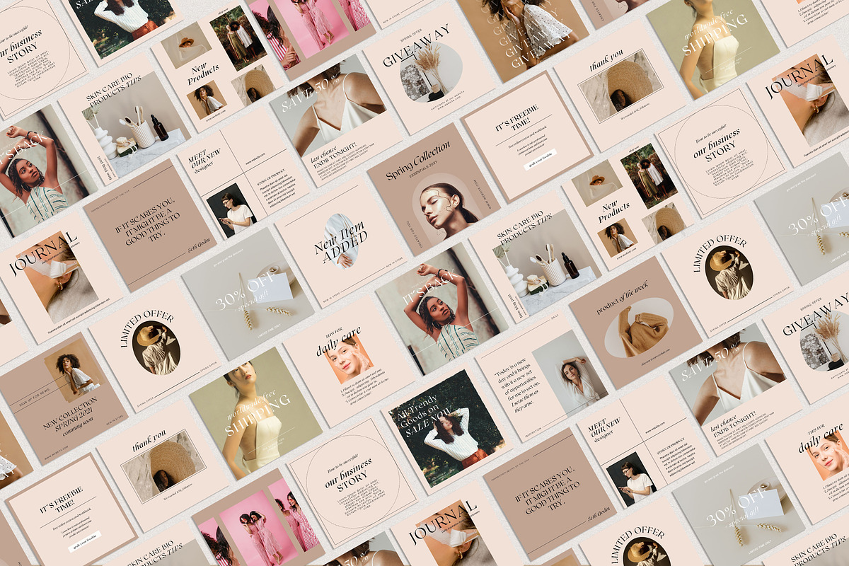 Instagram Shop Engagement Kit CANVA, a Social Media Template by Lyrata ...