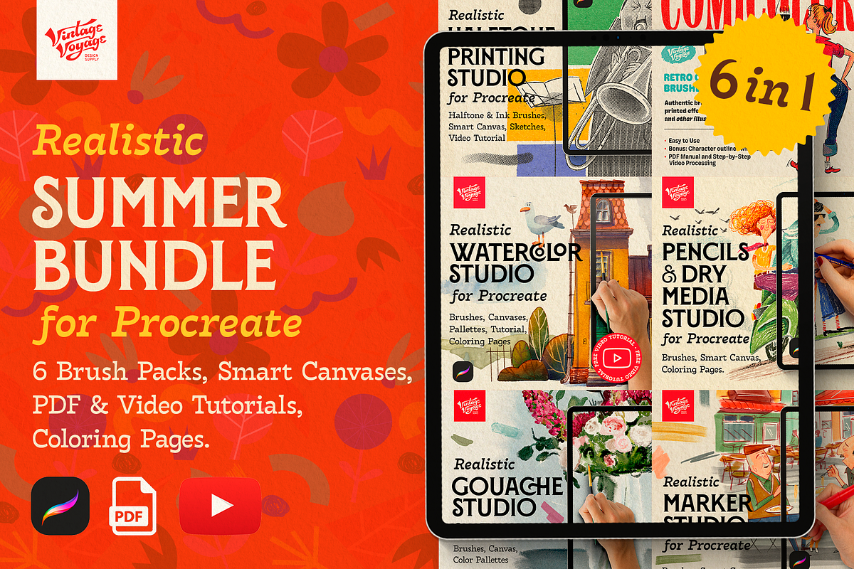 VV Realistic Summer Bundle • 6 in 1, a Brush Add-On by Vintage Voyage Supply (Photo 1 of 18)