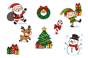 Christmas Holiday Clipart Collection, a Seasonal Illustration by Artpon Illustration (Thumbnail 1 of 3)