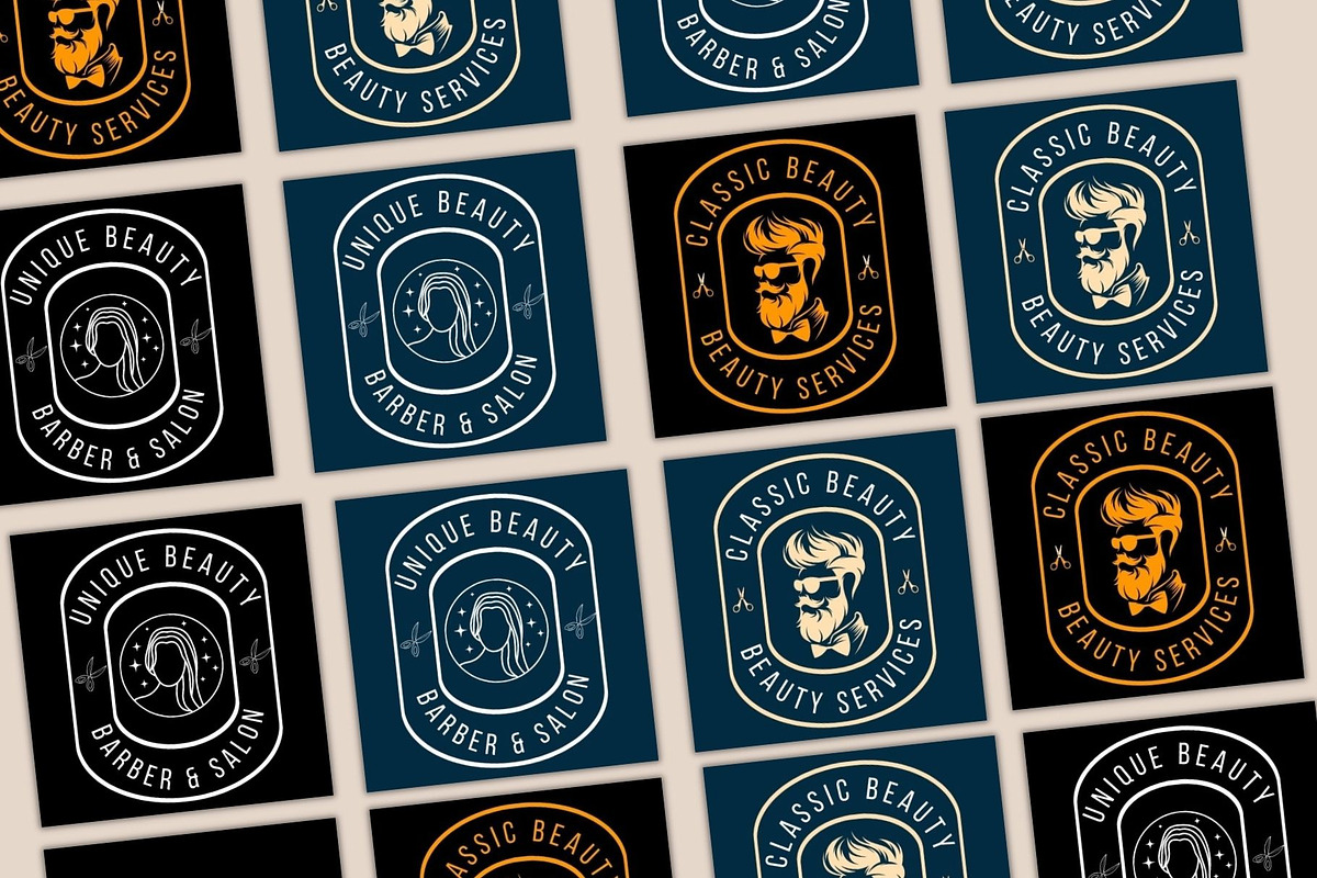Chic Beauty Logo Templates, a Branding & Logo Template by Mishek Munene (Photo 4 of 8)