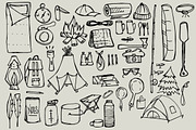 Hand-Illustrated Camping Vectors, an Object Illustration by Britt Fabello (Thumbnail 4 of 4)