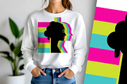 Women's Profile Pop Poster, a Person Illustration by Sharon Schwalbe (Thumbnail 3 of 5)