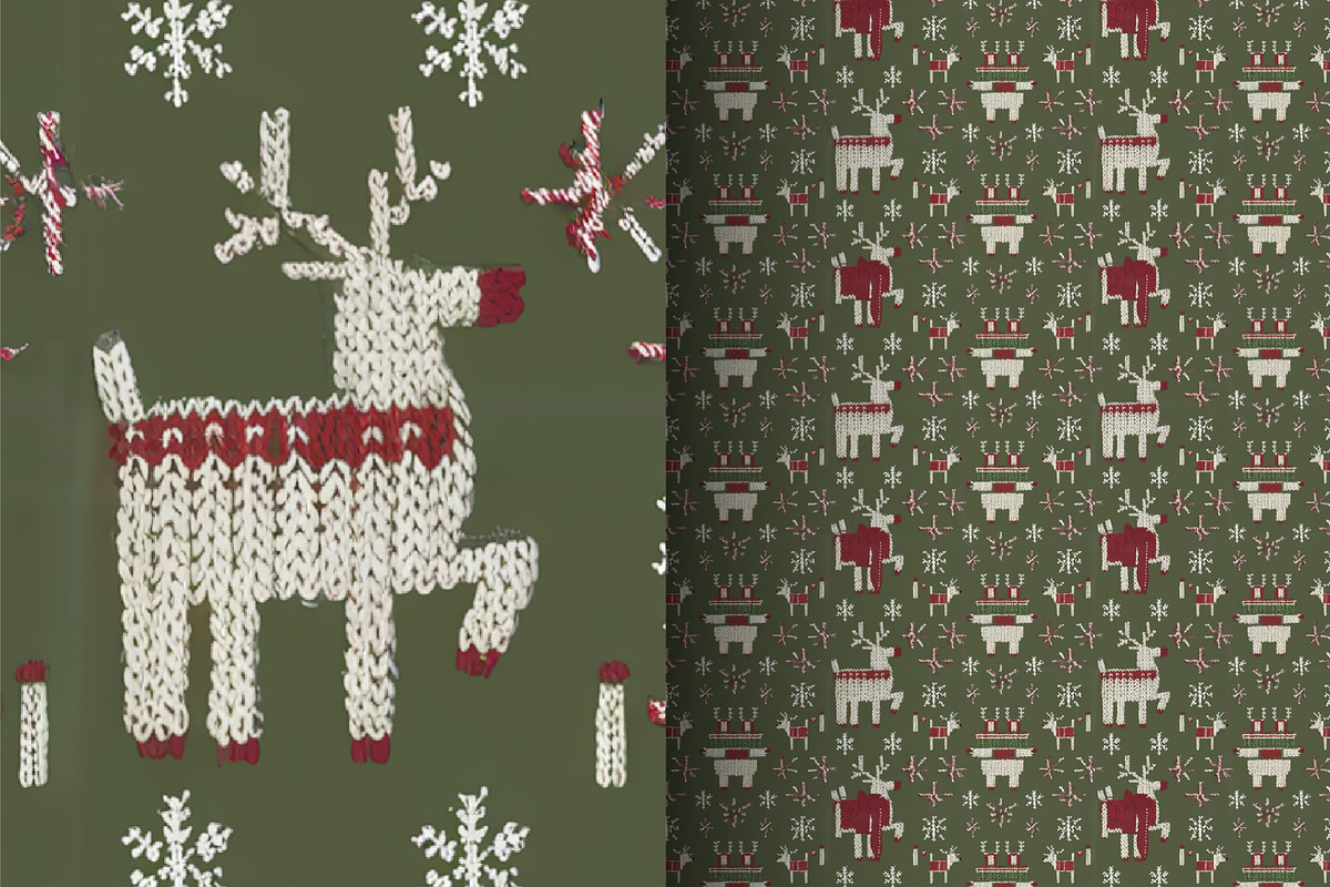 Christmas Ugly Seamless Pattern, a Pattern Graphic by DIYnArtShop (Photo 9 of 11)