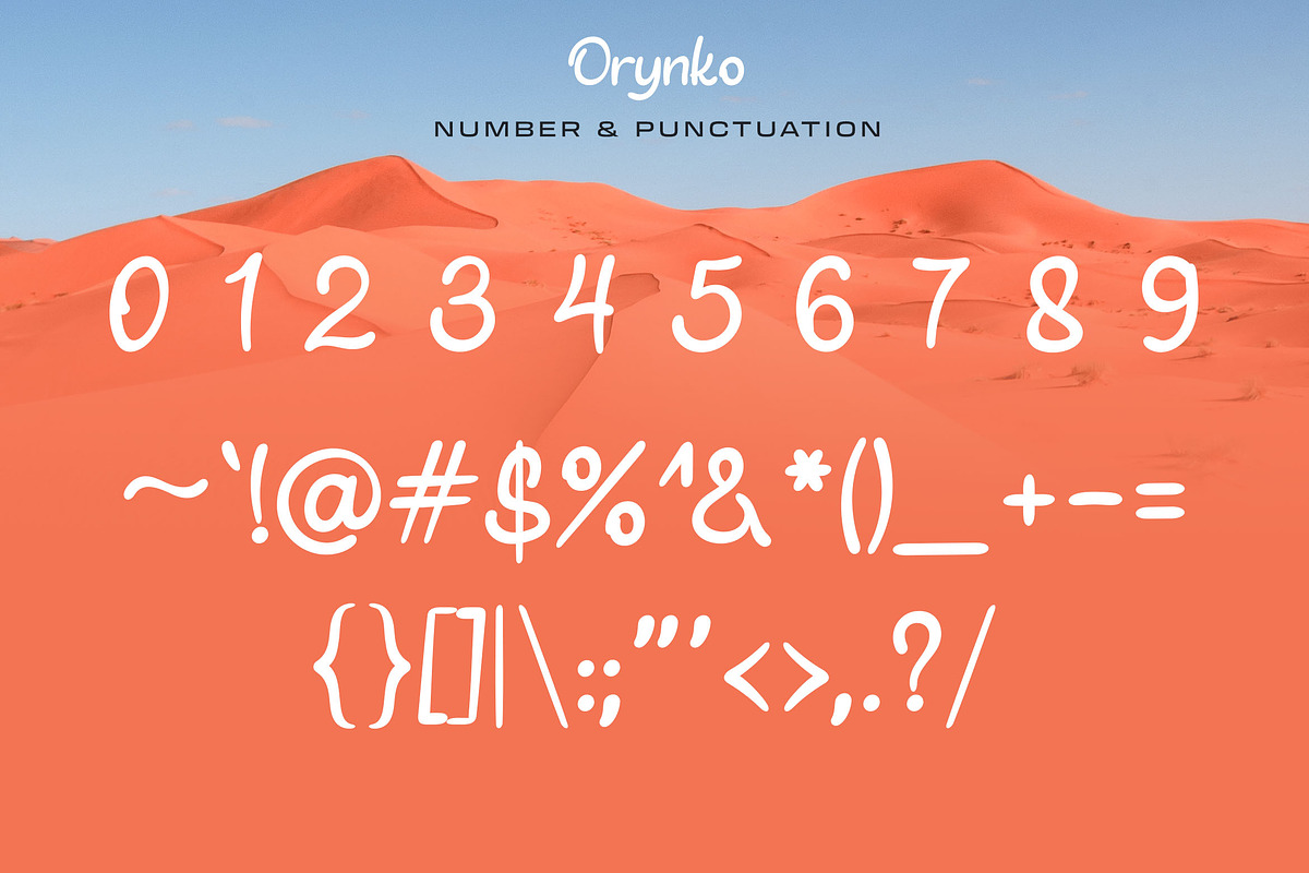 Orynko - Handwritten Font, a Handwritten Font by Morisco (Photo 3 of 5)