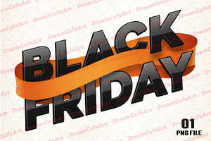 Black Friday PNG, an Illustration by DreamCafeArt