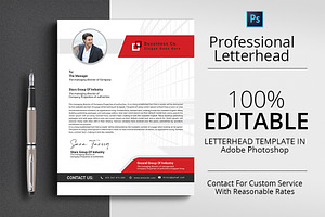 Professional Letterhead Design Temp