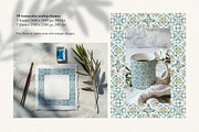 Azulejos watercolor tiles & Patterns, a Pattern Graphic by Jenny Quince (Thumbnail 5 of 12)