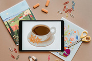 Coffee with ginger stars, a Food Illustration by JYa_Design (Thumbnail 3 of 3)