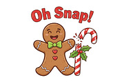 Oh Snap! Gingerbread Man, an Illustration by Designking (Thumbnail 1 of 6)