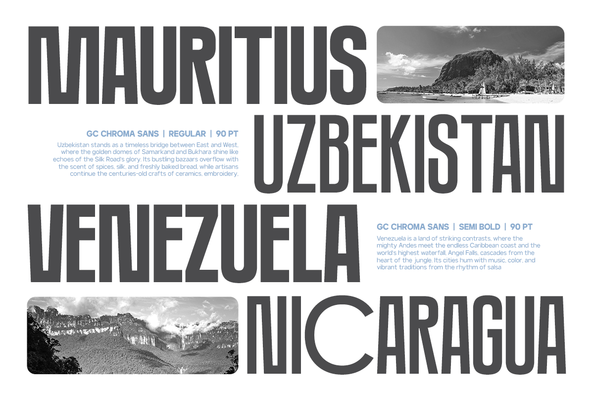 GC Chroma — Condensed Sans Family, a Sans Serif Font by Glyphonic (Photo 15 of 15)