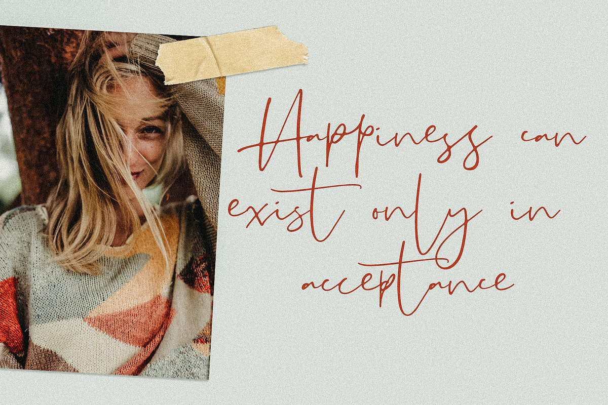 Ovetta Handwritten Script, a Script Font by Awanstudio (Photo 3 of 7)