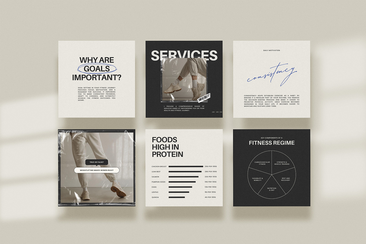 Fitness Coach Template - Canva, a Social Media Template by Willoe Studio (Photo 5 of 13)