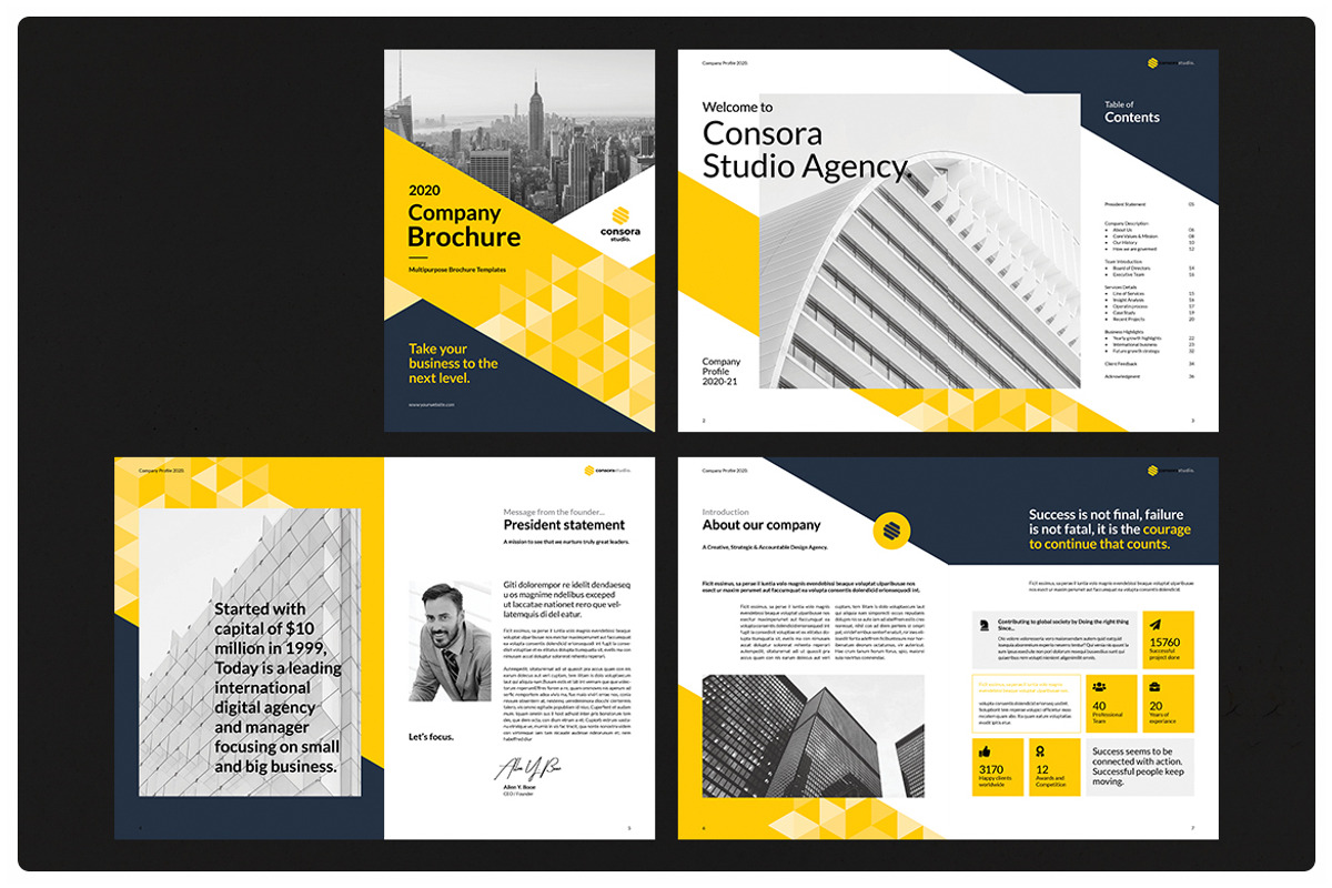 Company Profile Brochure, a Brochure Template by StudioGraficso (Photo 5 of 9)