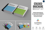 Stacked Brochure Mockup Kit 11 Views, a Books & Magazine Mockup by Illusiongraphic (Thumbnail 1 of 28)