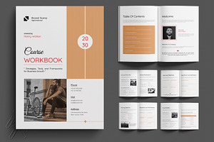Course Workbook Layout, a Brochure Template by MightyDesign