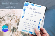 Something Blue Bridal Shower Invite, an Invitation Template by Patterndigitpics (Thumbnail 1 of 6)