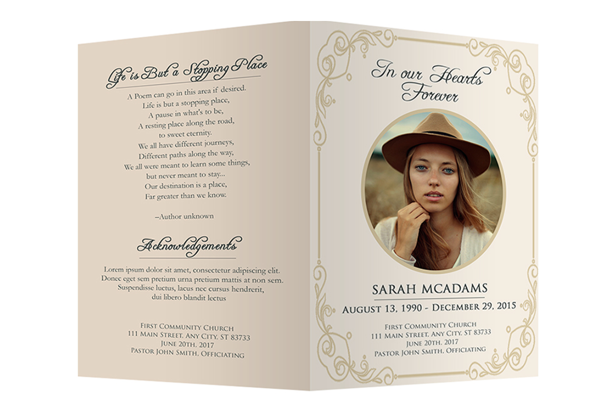 Funeral Program Template, a Brochure Template by ShalexDesigns (Photo 1 of 2)