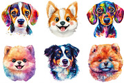 Colorful Baby Dog Face Sublimation, an Illustration by Designking (Thumbnail 2 of 4)