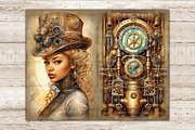 Steampunk Junk Journal Paper, a Person Illustration by GlamArtZhanna (Thumbnail 4 of 9)