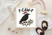 Christmas F-Caw-F PNG Funny Christma, an Illustration by CraftArtStudio (Thumbnail 4 of 4)
