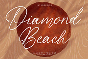 Diamond Beach Handwritten Font, a Font by typeline studio (Thumbnail 1 of 8)