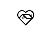 50 Home Love Heart House Icon Set Bu, an Illustration by Gaye Art (Thumbnail 3 of 51)