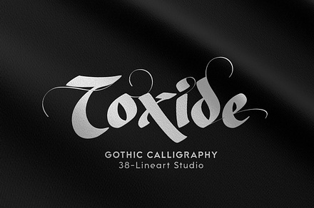Toxide-Blackletter, a Blackletter Font by Ridha-38.lineart