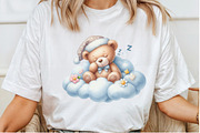 Watercolor Teddy Bear Clipart Bundle, an Illustration by Rose Art (Thumbnail 5 of 5)
