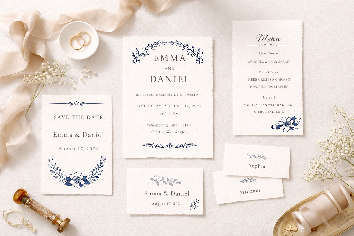 Botanical Branding Kit Wedding, an Object Graphic by Christine Krahl (Photo 2 of 11)