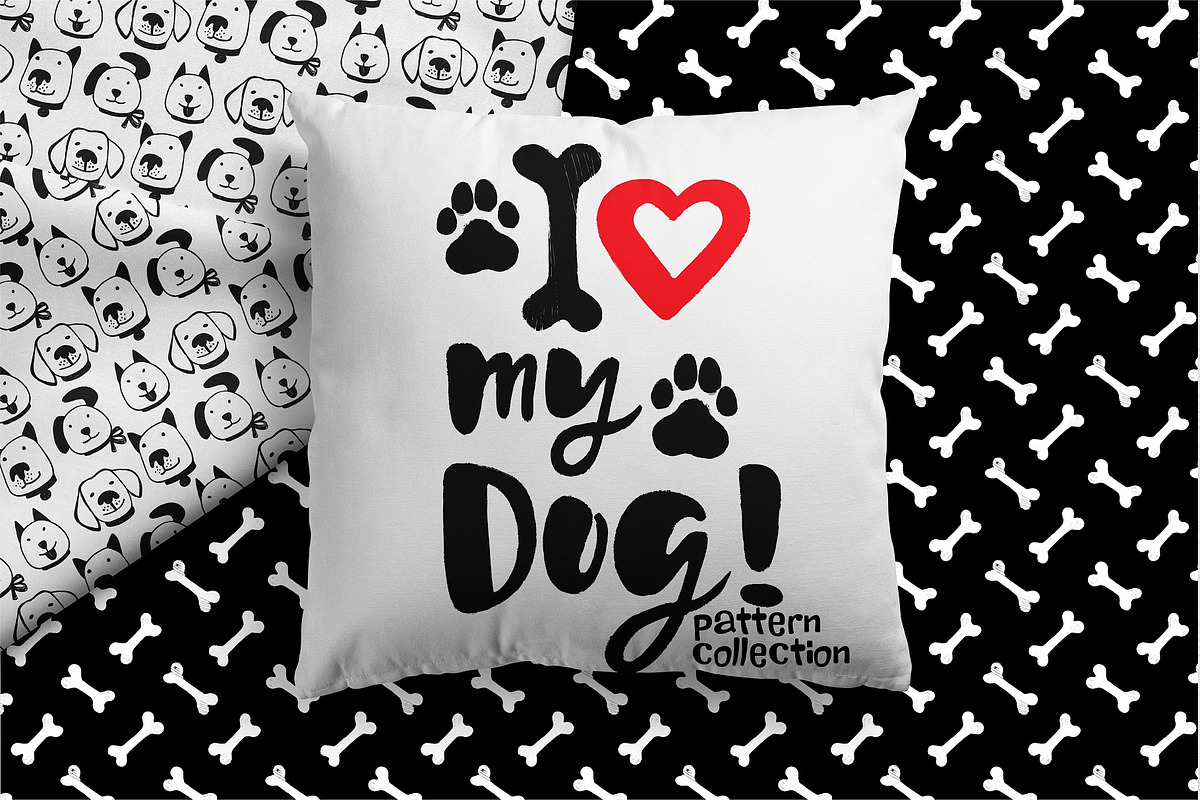 Love my dog Collection, a Pattern Graphic by MarynArts (Photo 1 of 8)