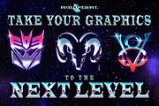 Heavy Metal Chrome Layer Styles, a Layer Style Add-On by PixelMoshpit (Thumbnail 5 of 5)