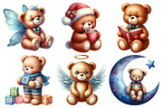 Teddy Bear Clipart, an Illustration by Pixels.Craft (Thumbnail 2 of 7)