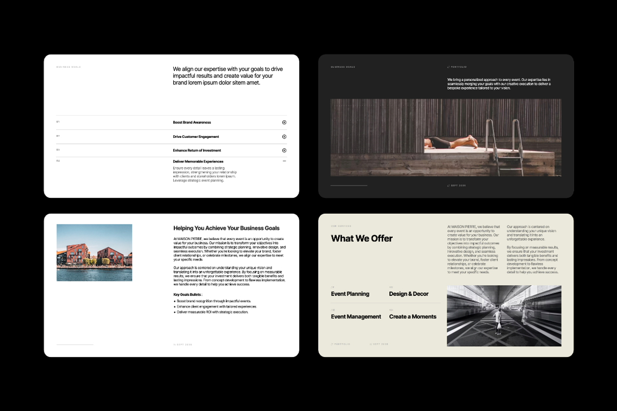 Alexandre Minimalist Portfolio GSL, a Presentation Template by Unich Design Bureau (Photo 3 of 9)