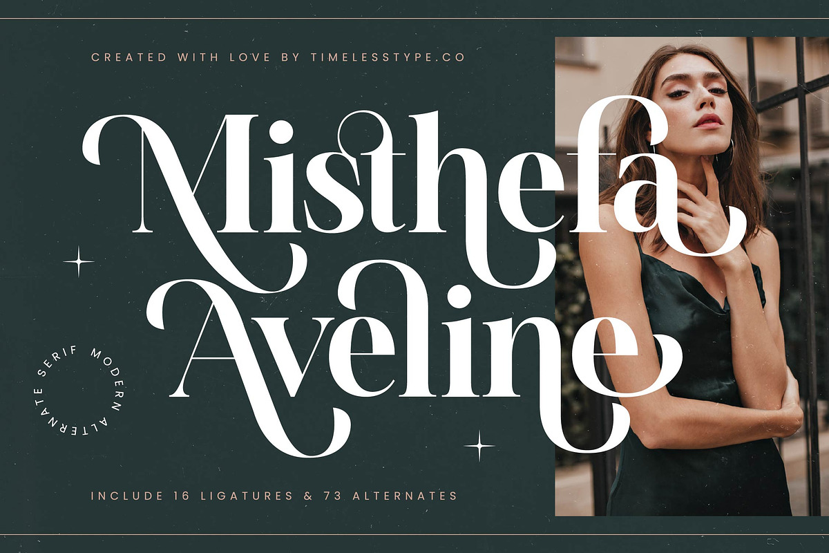 Misthefa Aveline Luxury Serif Font, a Serif Font by timelesstype.co (Photo 1 of 20)