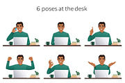 Casual business man set, a Person Illustration by Volha Hlinskaya (Thumbnail 3 of 5)