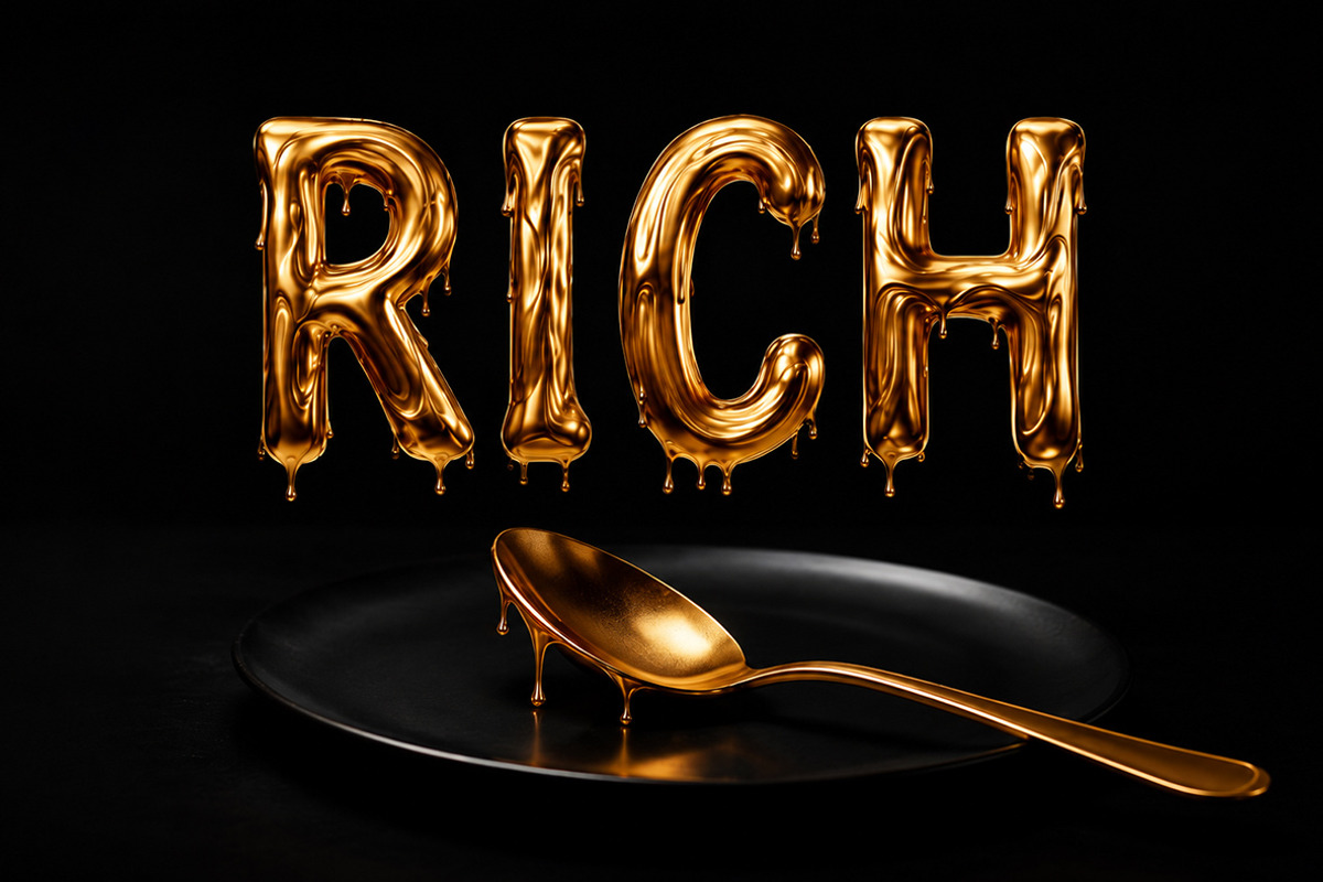 Golden Drip Font, a Handwritten Font by Handmadefont (Photo 8 of 14)