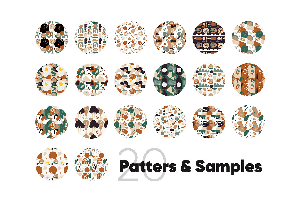 Food Abstract backgrounds & patterns, a Pattern Graphic by kavoon (Photo 4 of 7)