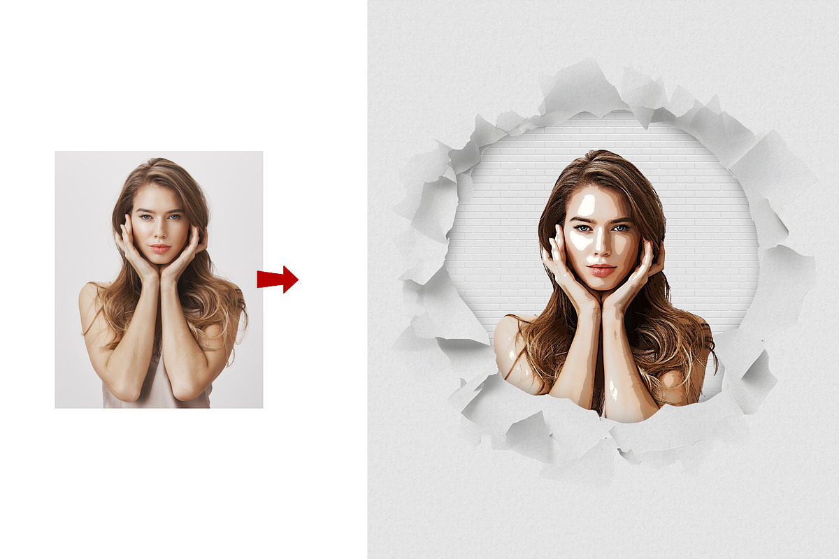 Editable Paper Cut Photo Effect, an Action Add-On by MRI STUDIO (Photo 9 of 29)