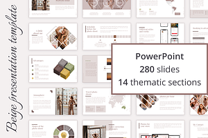 Beige presentation template