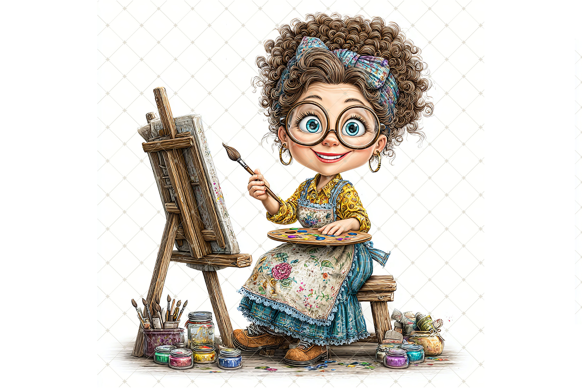 Artist Clipart JPG, a Person Illustration by Memories By Lea (Photo 18 of 19)