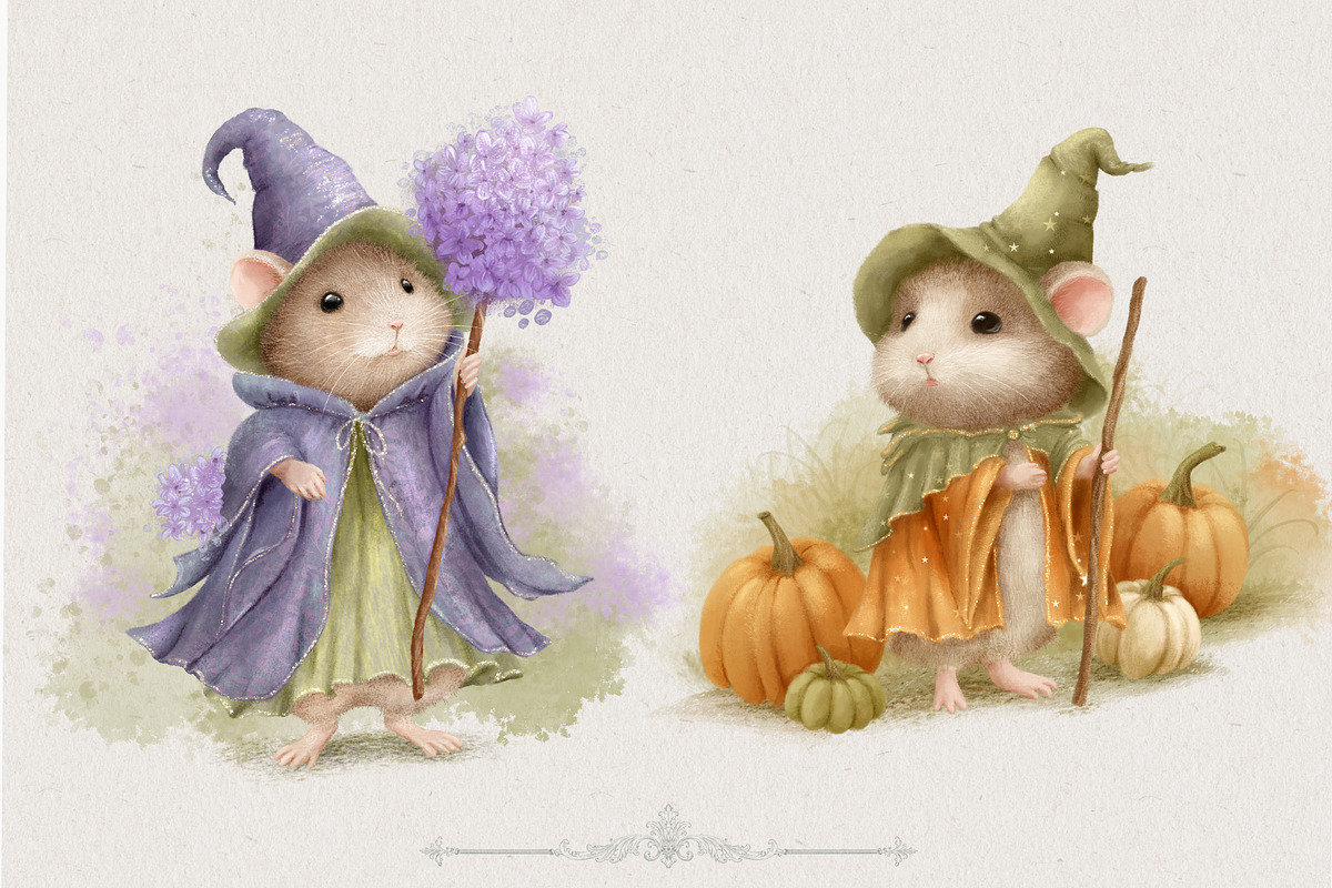 Cute Humsters Collection, an Animal Illustration by AlenaVlasko stock Market (Photo 5 of 5)