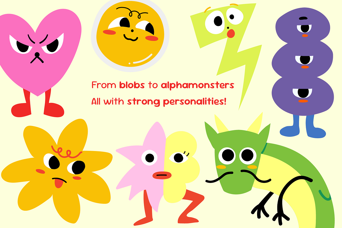 Abstract Character Playful Monster, an Object Illustration by Invisual Studio (Photo 3 of 5)