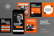 Business Instagram Set, a Social Media Template by graphicook (Thumbnail 1 of 3)